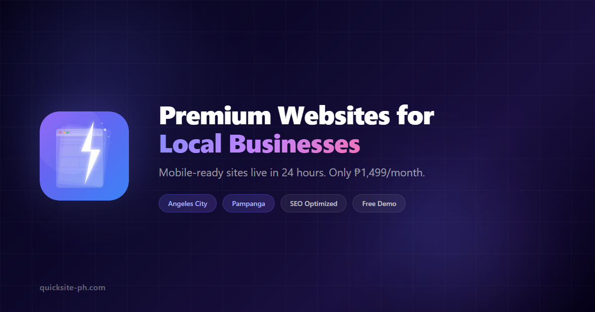 Quicksite QuickSite PH — Website Design in Angeles City, Pampanga